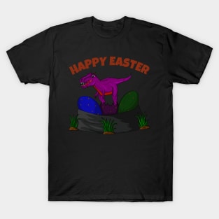 Happy Easter Wished Cute Dinosaur T-Shirt